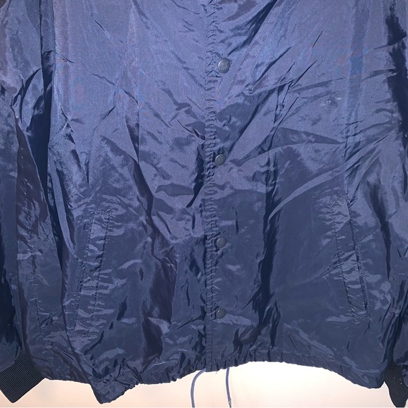 Vintage Olympics '88 Blue Windbreaker Lightweight Water-Resistant Jacket M - Picture 6 of 10